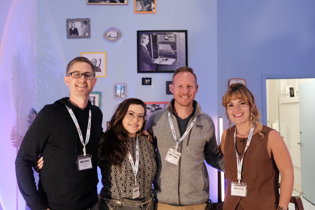 Greg Bernhardt with fellow MKE DMC panelists (2026)